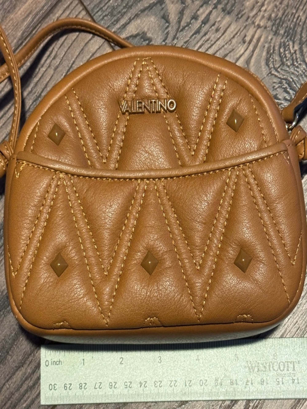 Valentino by Mario Valentino Moony Diamond Leather Crossbody